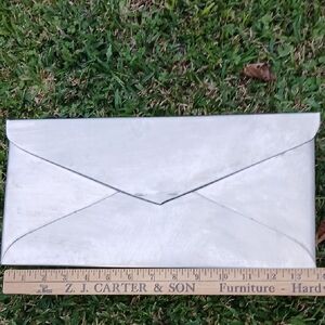 Stainless Steel Envelope Style Mailbox With Piano Hinge.